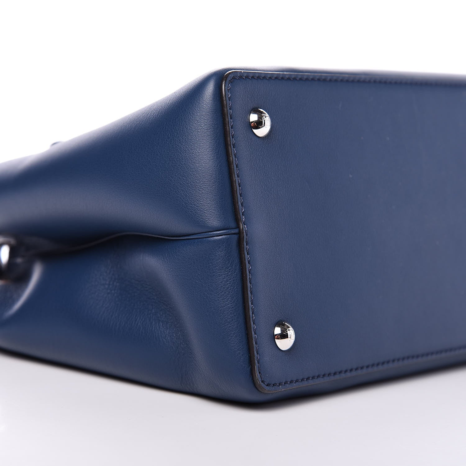 Fendi Vitello Dolce Century Petite 2Jours Tote Blue Rosa Doll 9 of 11