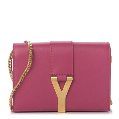 Saint Laurent Calfskin Small Classic Y Satchel Fuchsia 2 of 14