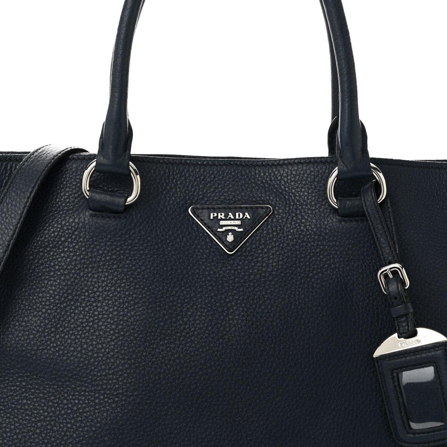 Prada Vitello Daino Shopping Tote Baltico 8 of 10