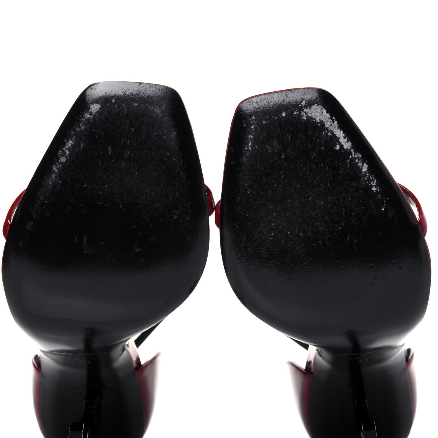 Saint Laurent Patent Opyum 110 Sandals 41 Hot Red 8 of 8