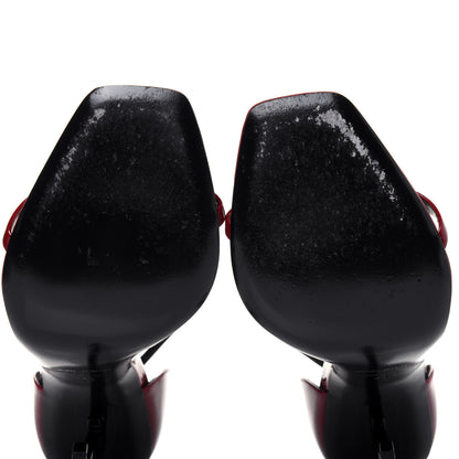 Saint Laurent Patent Opyum 110 Sandals 41 Hot Red 8 of 8
