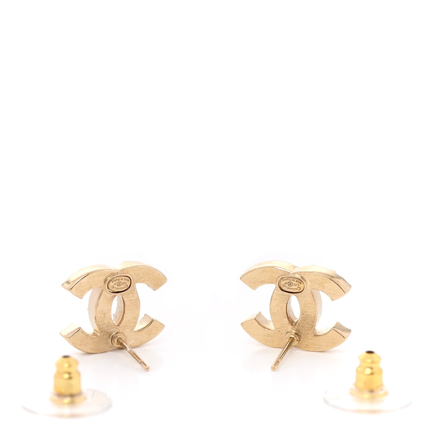 Crystal CC Earrings Gold