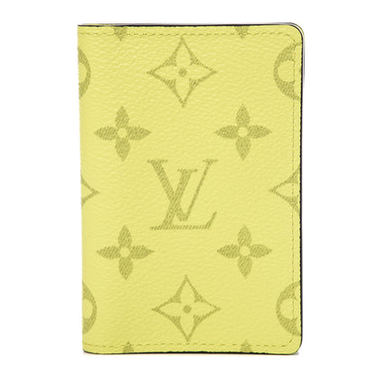 Louis Vuitton Monogram Taiga Pocket Organizer Yellow 1 of 7