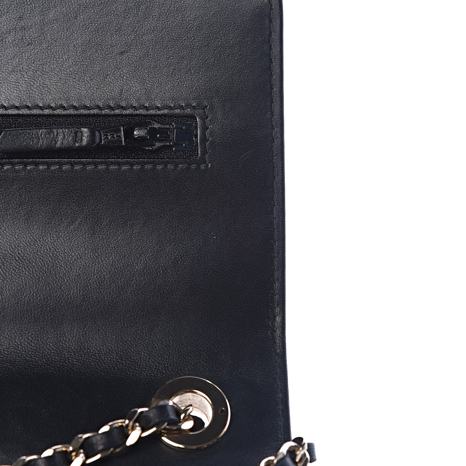 Chanel Lambskin Quilted Trendy CC Wallet On Chain WOC Black 9 of 17