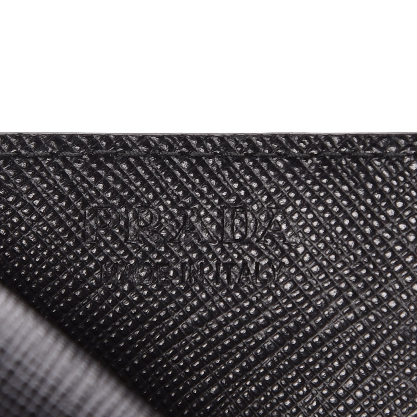 Saffiano Card Case Black