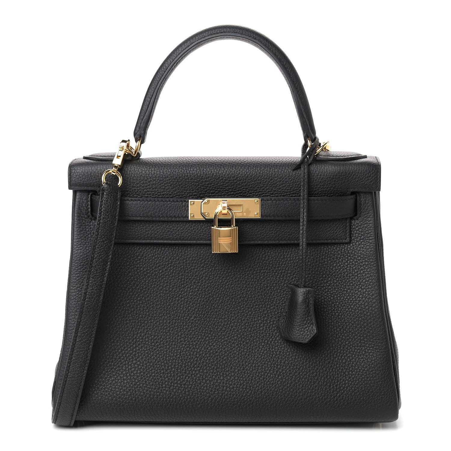 Hermes Togo Kelly Retourne 28 Black 1 of 12
