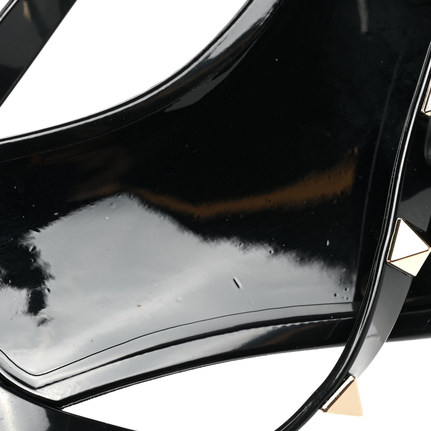 Valentino Garavani PVC Jelly Rockstud Bow Thong Sandals 38 Black 9 of 9