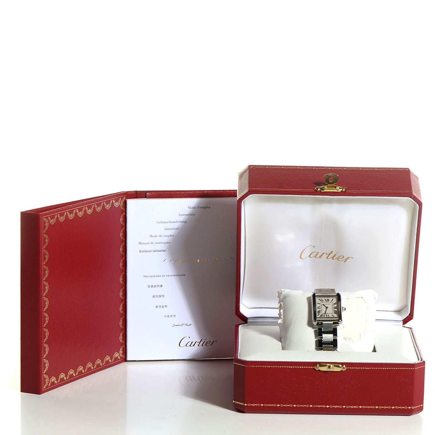 Stainless Steel 24mm Tank Solo Quartz Watch