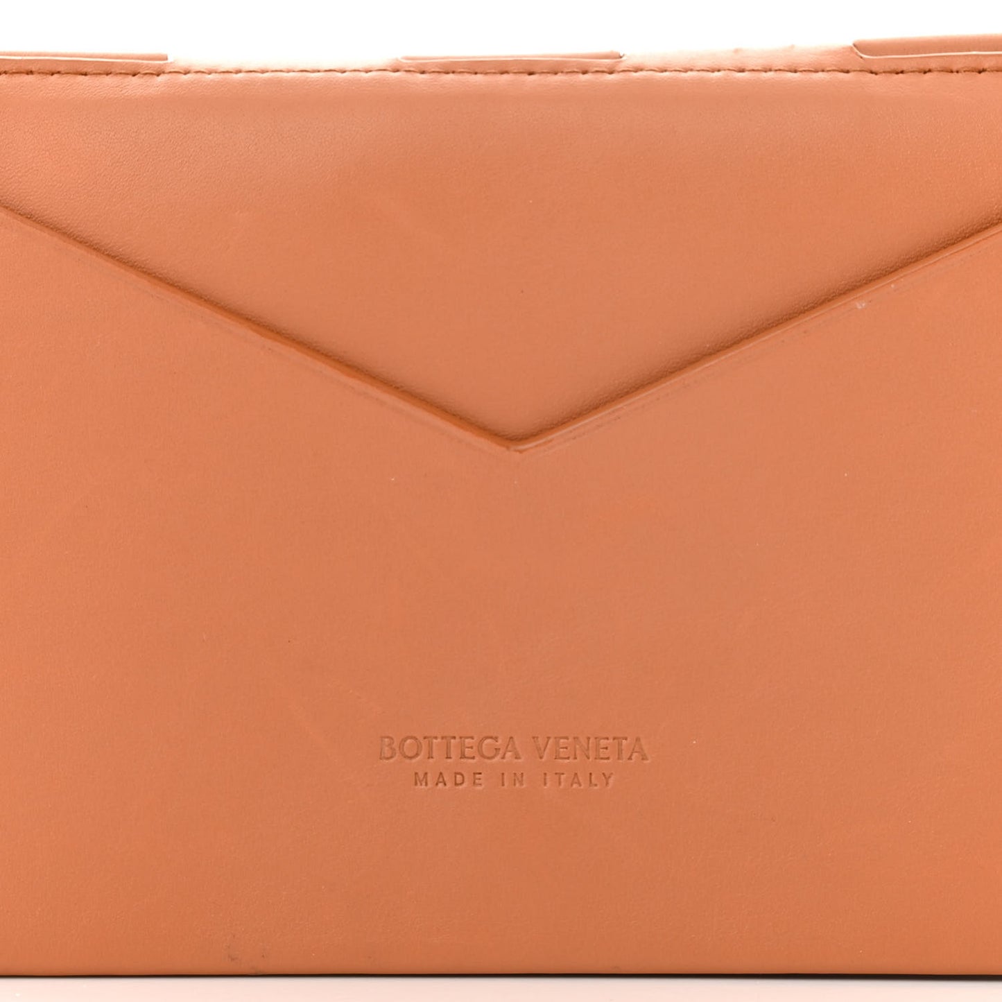 Calfskin Embossed Envelope Wallet Crossbody Bag Tan