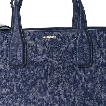 Burberry Derby Calfskin Vintage Check Medium Banner Tote Regency Blue 9 of 12