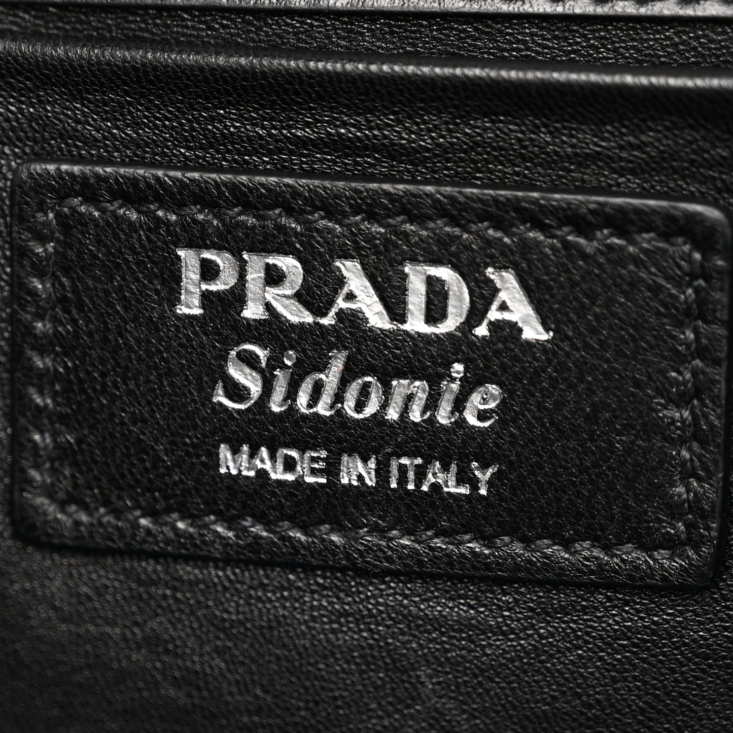 City Calfskin Saffiano Sidonie Shoulder Bag Black