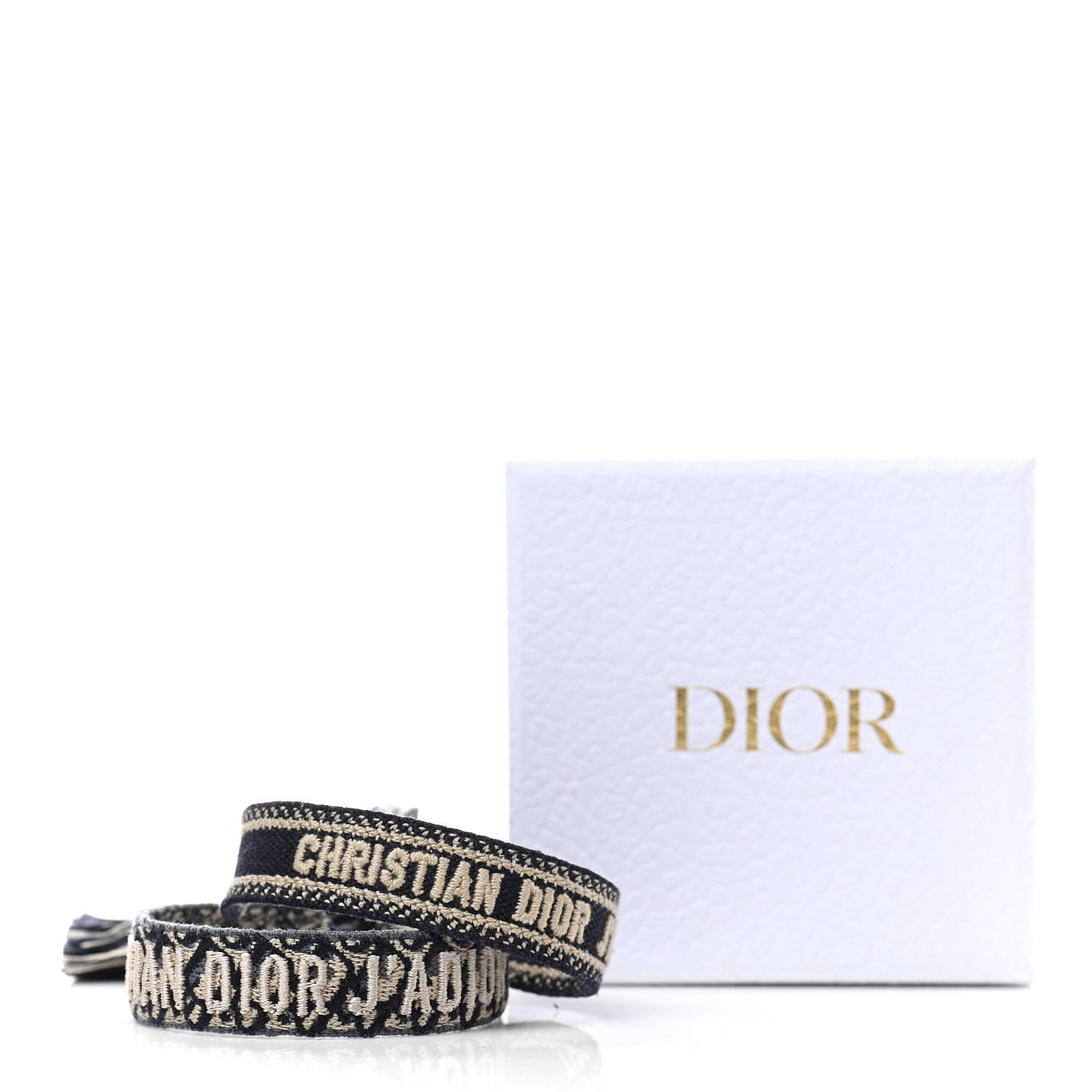 Woven Cotton J'Adior Friendship Bracelet Set Navy