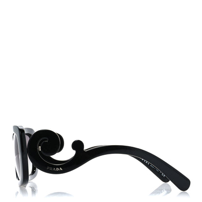 Prada Acetate Baroque Sunglasses SPR 27O Black 3 of 10