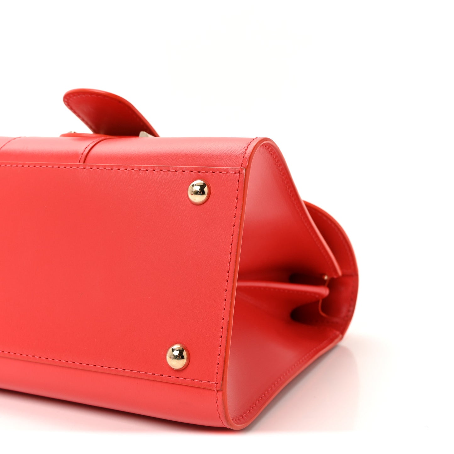 Box Calfskin Mini Brillant Satchel Coral