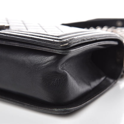 Chanel Lambskin Quilted Medium Boy Flap Black 15 of 18