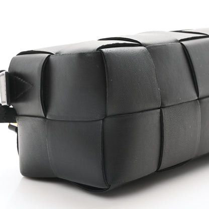 Bottega Veneta Lambskin Maxi Intrecciato Small Brick Cassette Bag Black 9 of 10