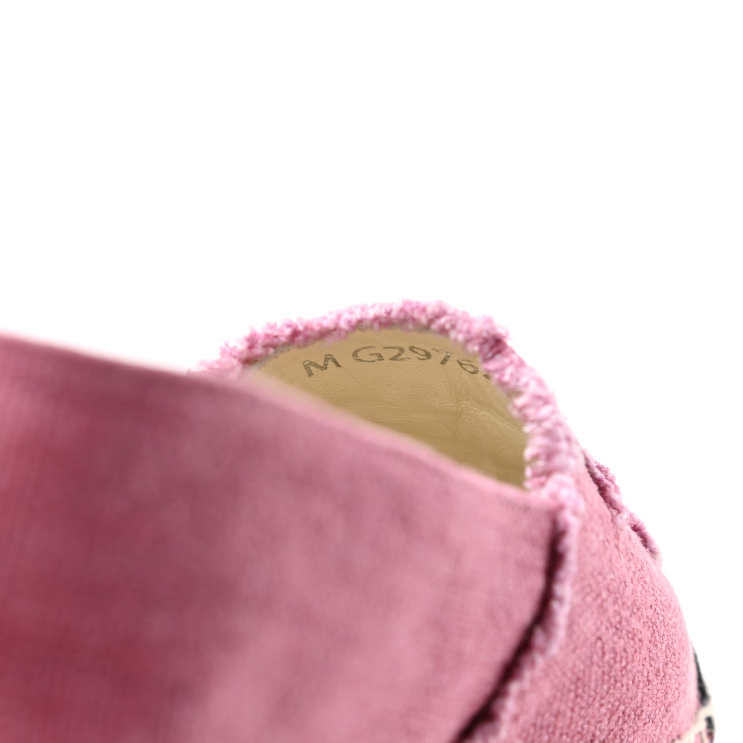 Chanel Linen CC Espadrilles 37 Pink Black 9 of 10
