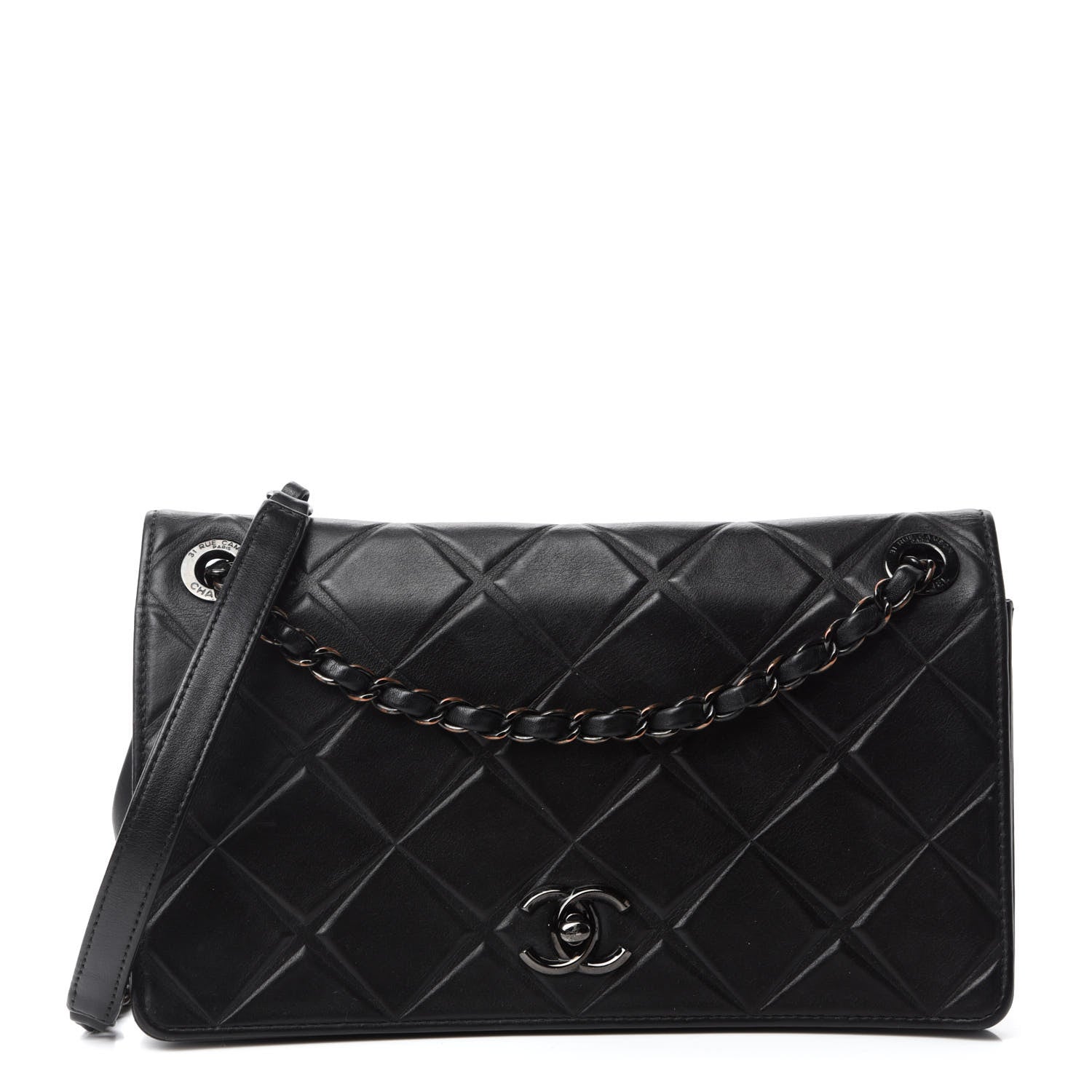 Chanel Calfskin Small Propeller Flap Black 1 of 11