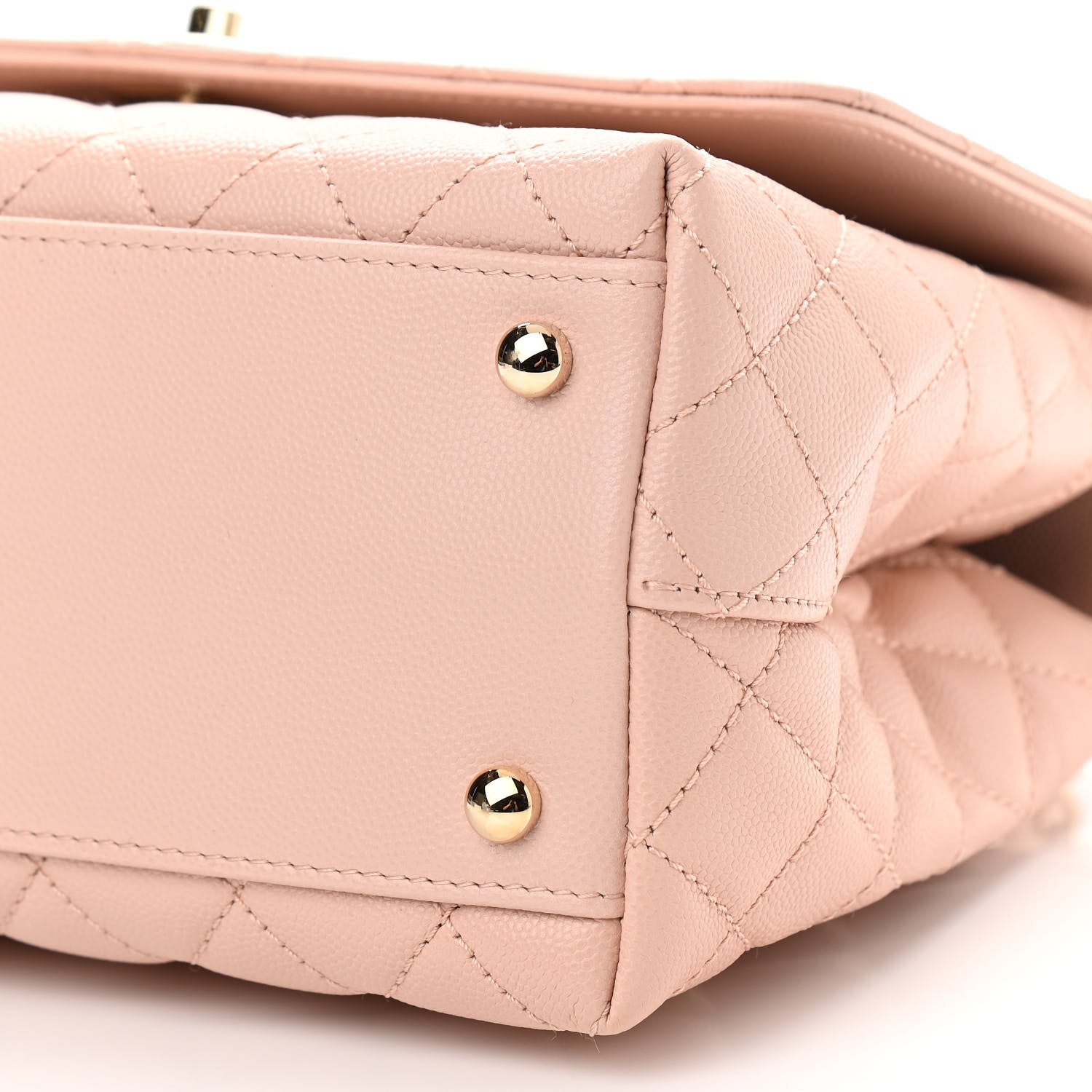 Chanel Caviar Quilted Small Coco Handle Flap Light Pink 10 of 10