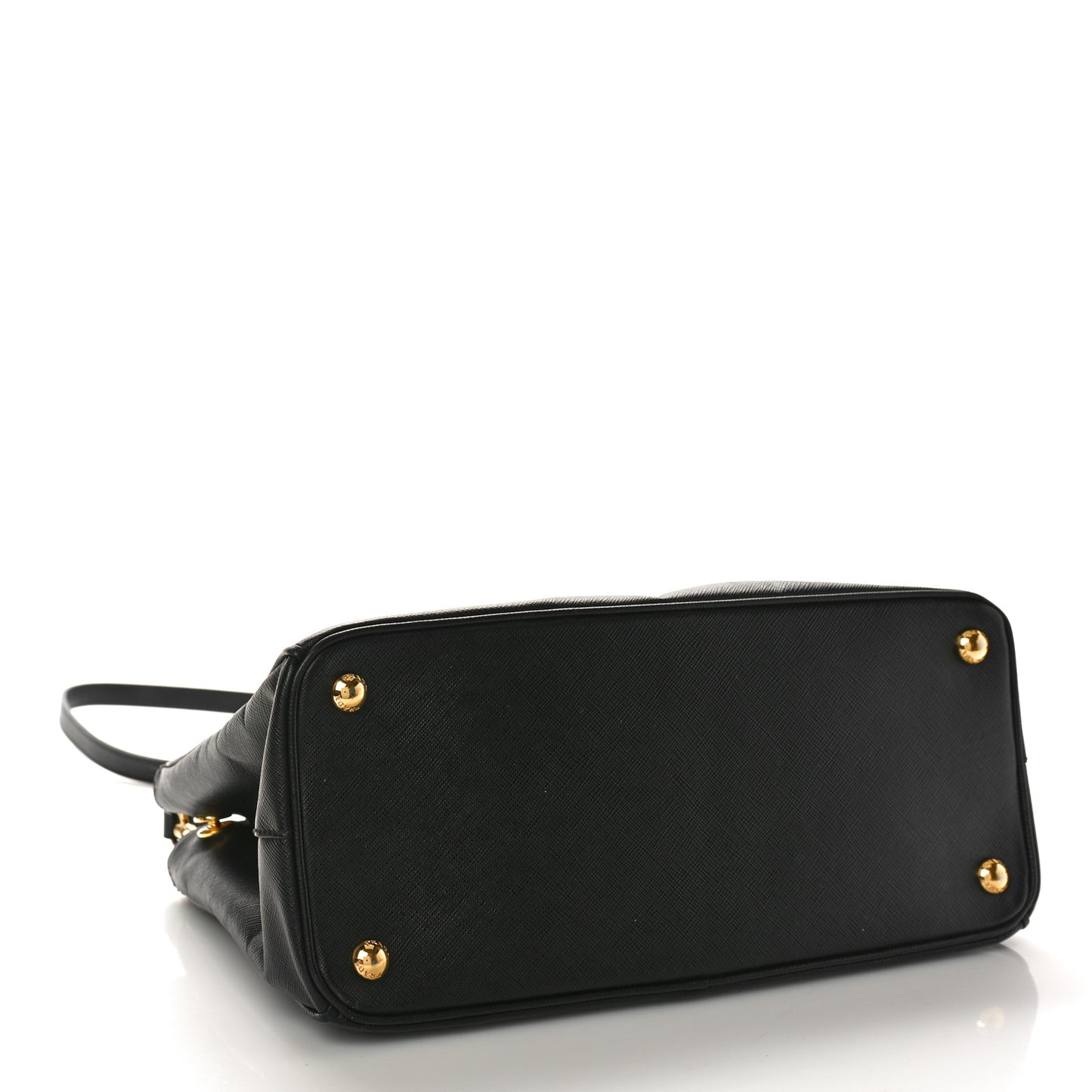 Saffiano Small Galleria Double Zip Tote Black