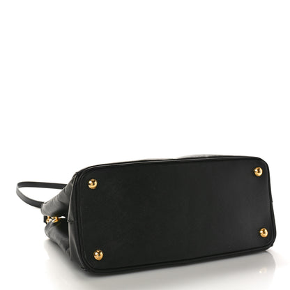 Prada Saffiano Small Galleria Double Zip Tote Black 4 of 13