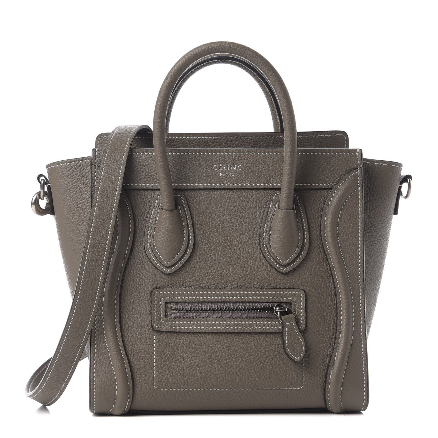 Drummed Calfskin Nano Luggage Souris
