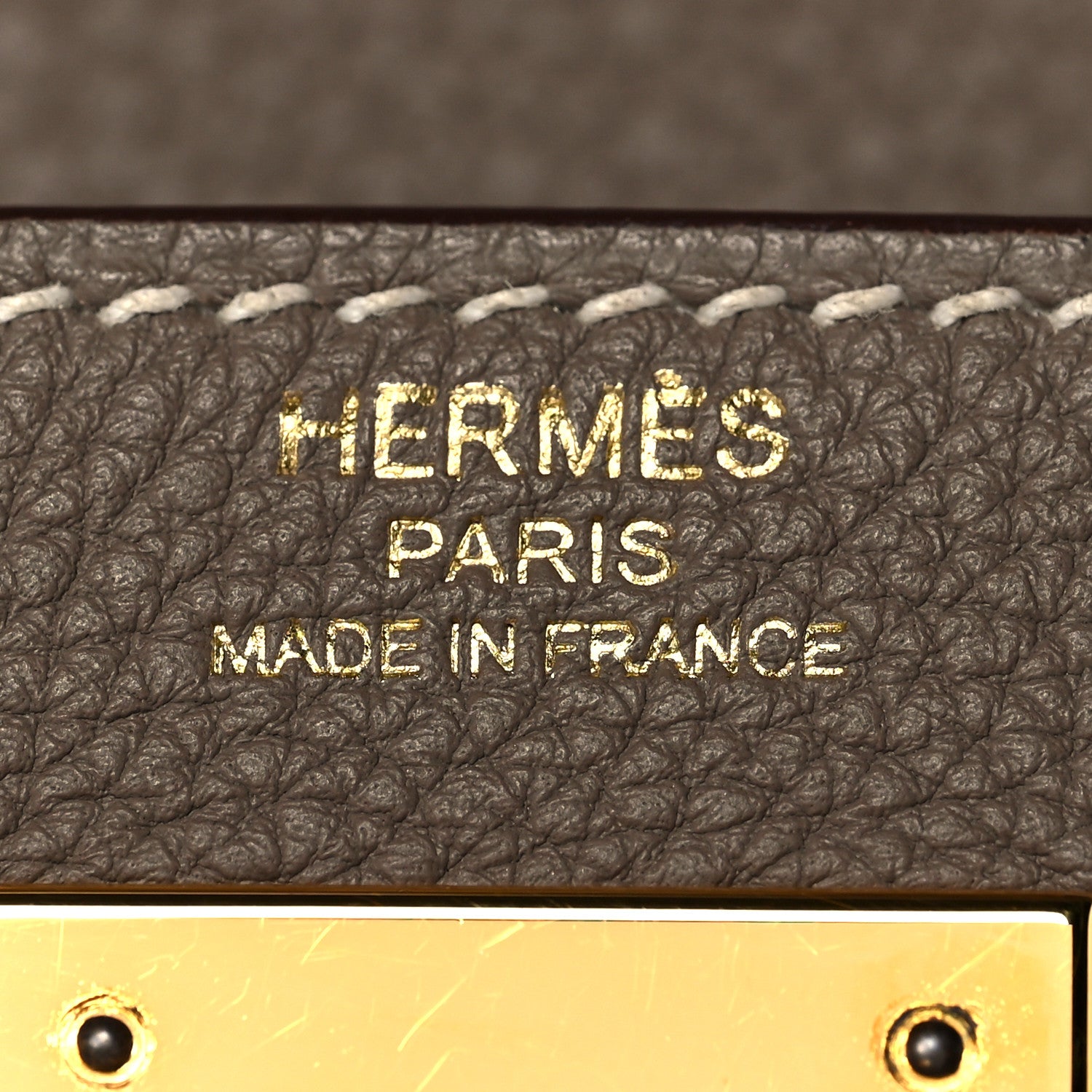 Hermes Togo Kelly Retourne 28 Etoupe 22 of 40