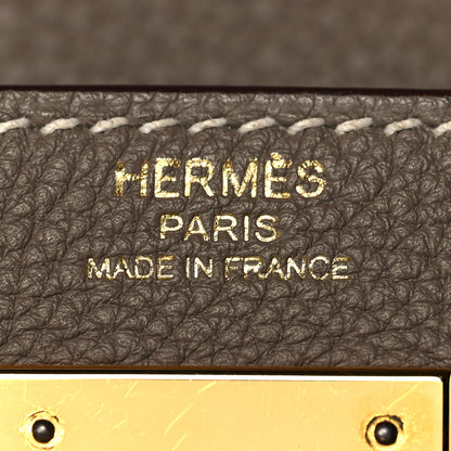 Hermes Togo Kelly Retourne 28 Etoupe 22 of 40