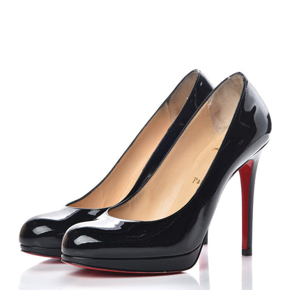 Christian Louboutin Patent New Simple 120 Pumps 37.5 Black 3 of 14