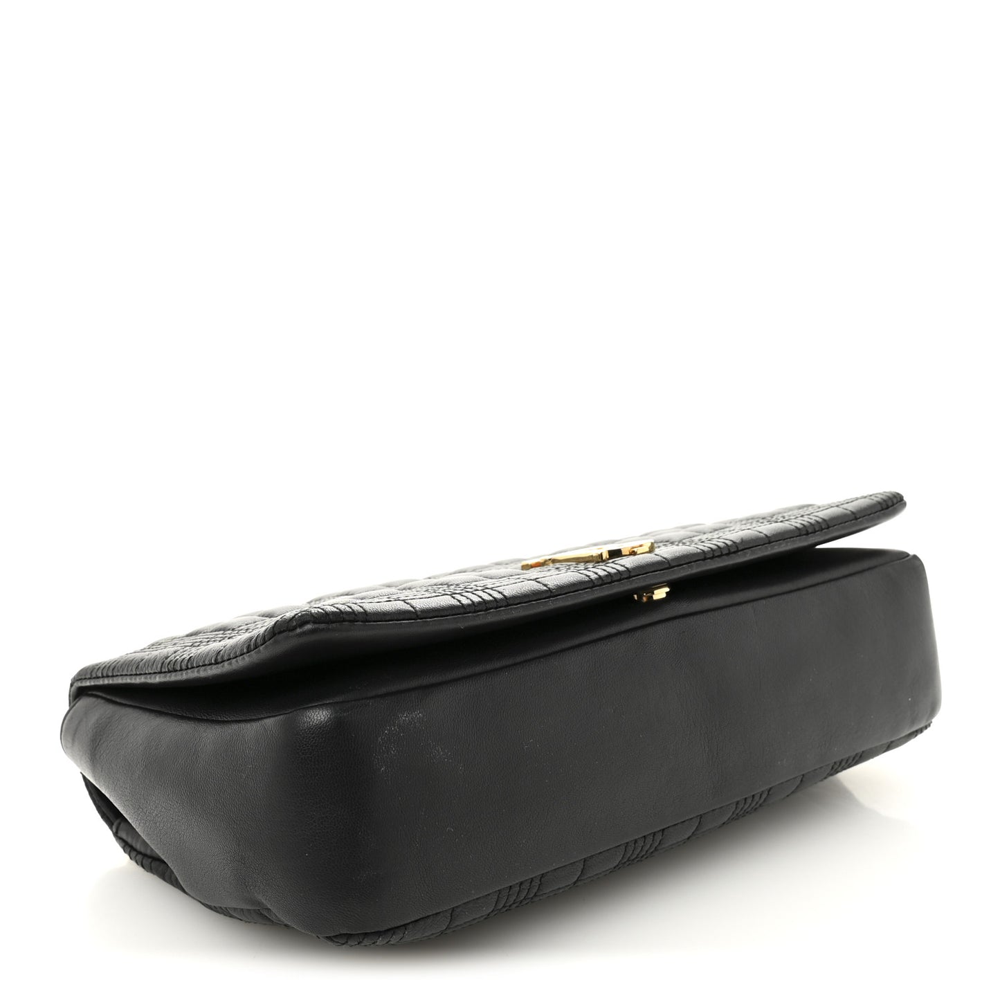 Lambskin Quilted Medium Lola Bag Black