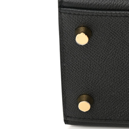 Hermes Epsom Kelly Sellier 25 Black 12 of 14