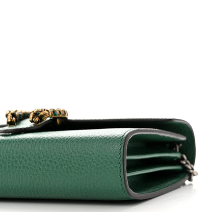 Gucci Calfskin Mini Dionysus Chain Wallet Emerald 9 of 9