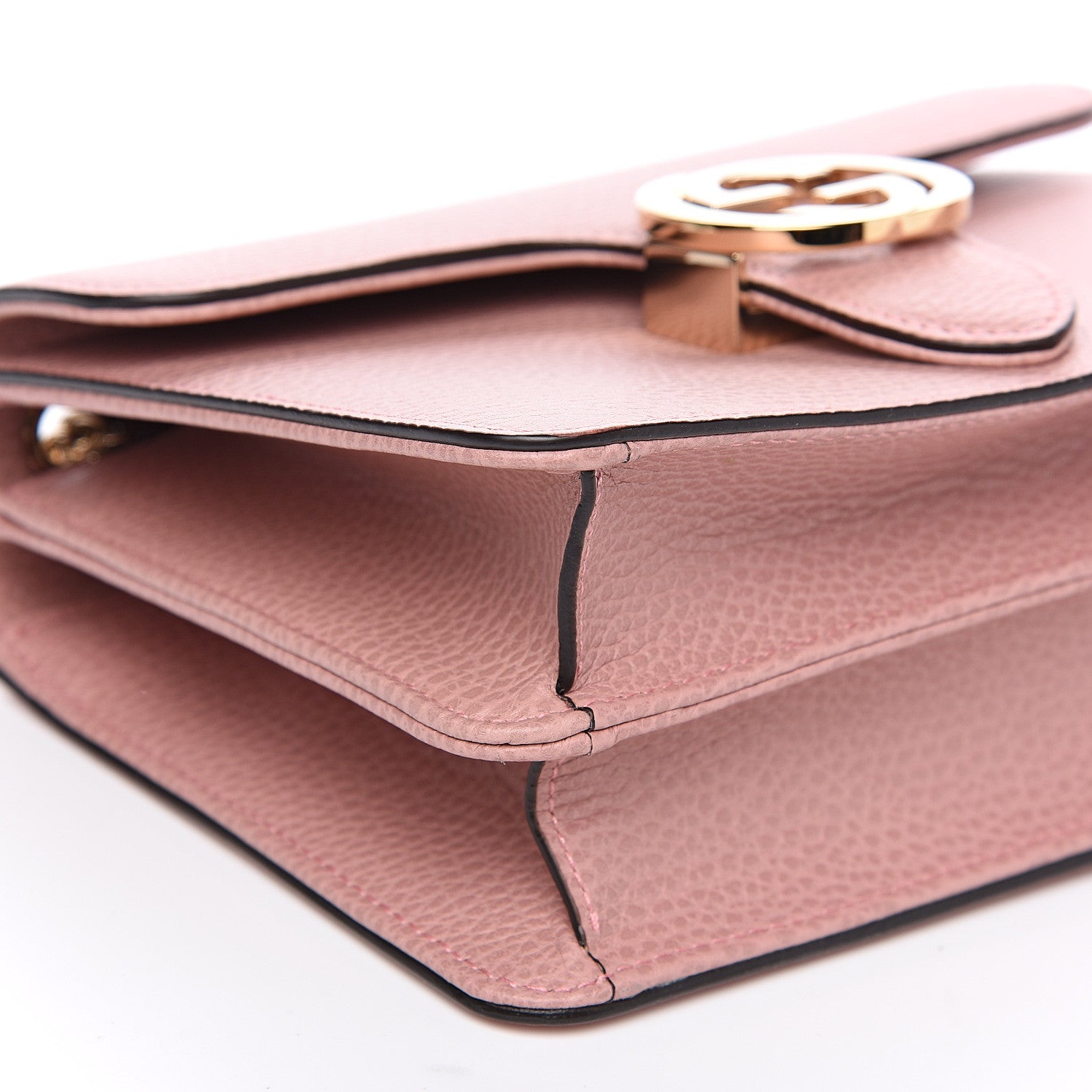 Gucci Dollar Calfskin Small Interlocking G Shoulder Bag Soft Pink 7 of 8
