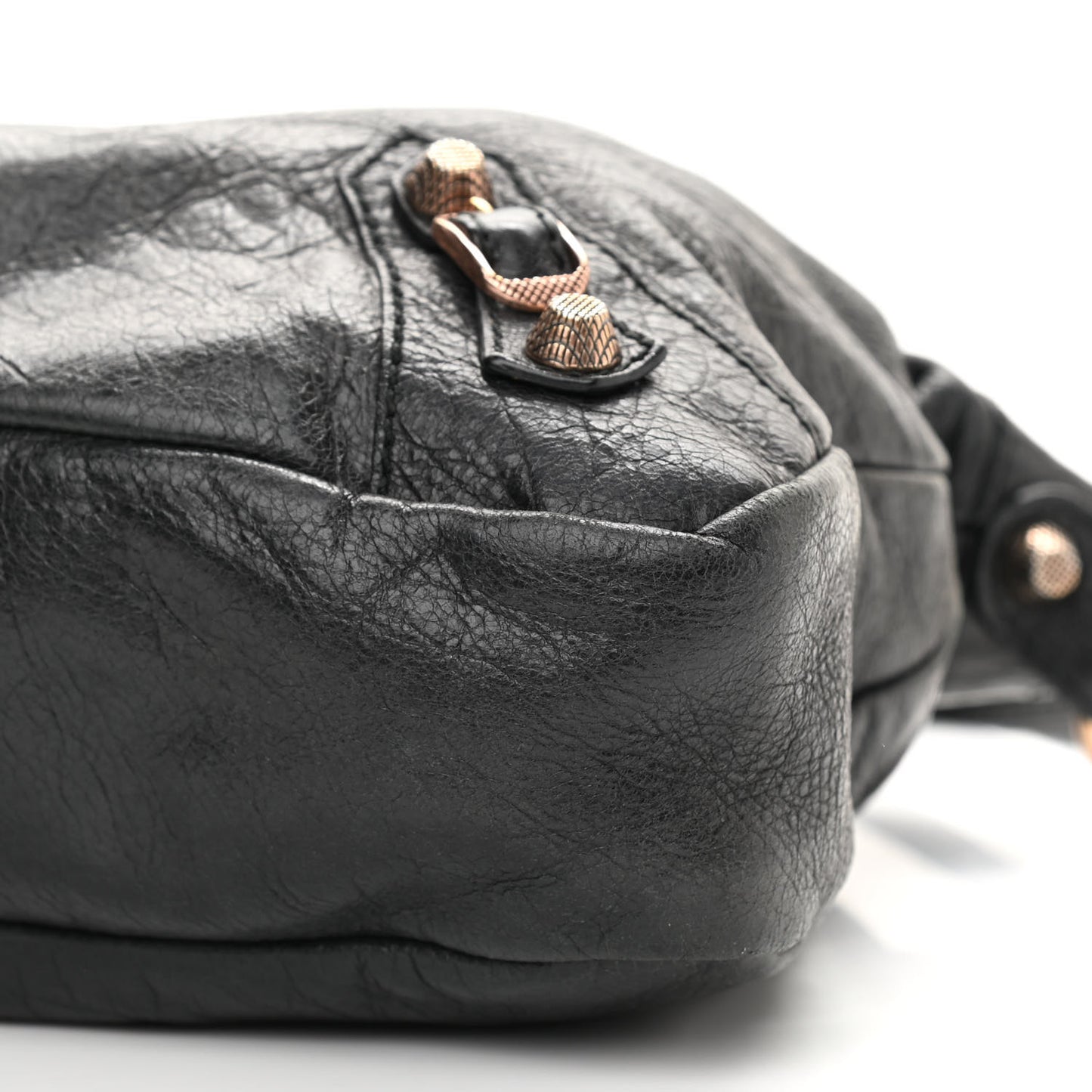 Agneau Giant 12 Rose Gold Hardware Town Black