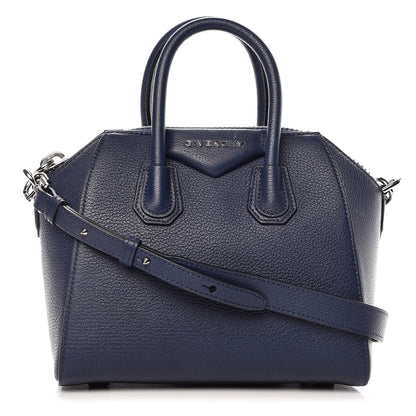 Givenchy Sugar Goatskin Mini Antigona Night Blue 1 of 7