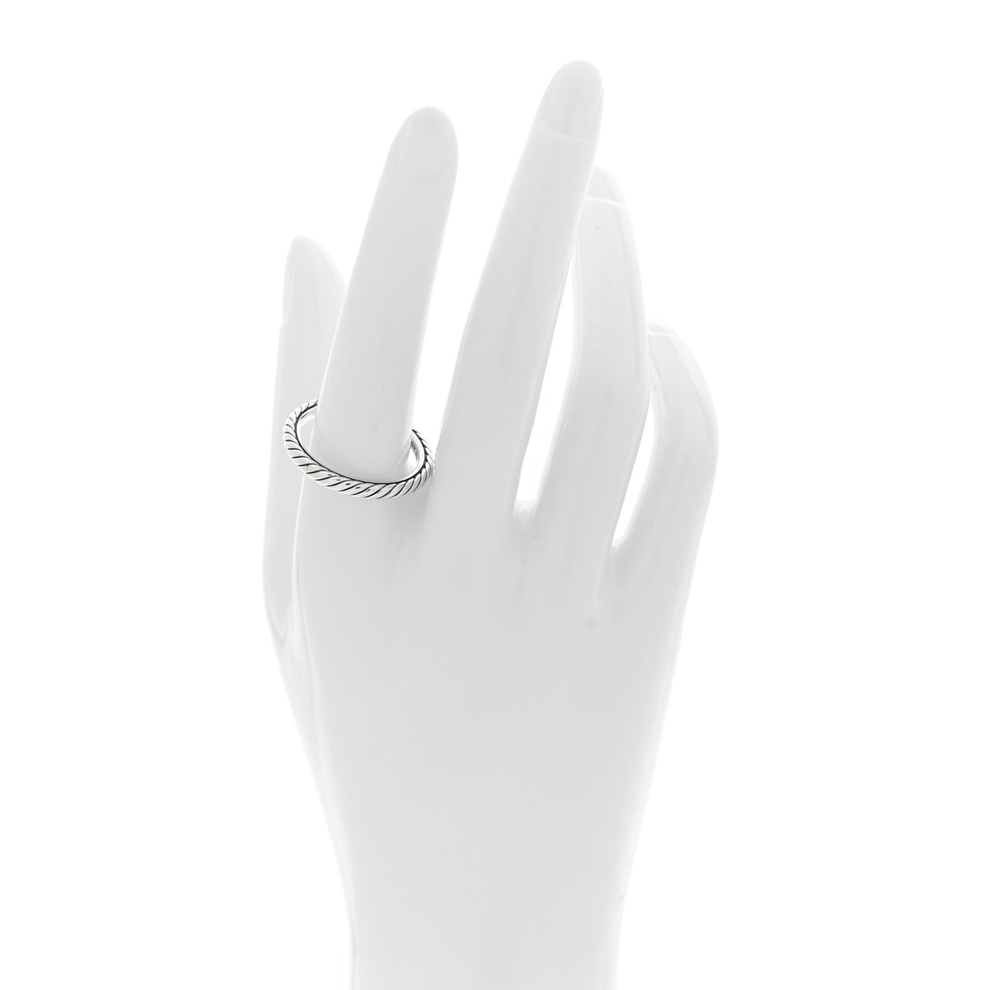 Sterling Silver Cable Classics Band Ring 63 10.25