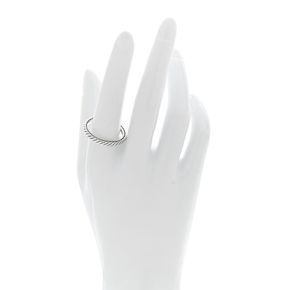 David Yurman Sterling Silver Cable Classics Band Ring 63 10.25 2 of 4