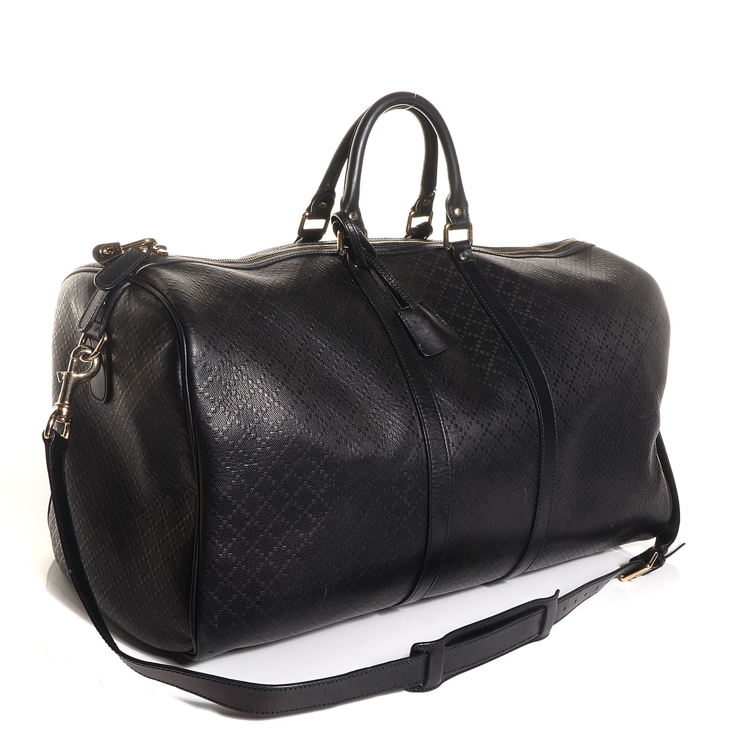 Gucci Bright Diamante Large Carry On Duffle Black 3 of 9