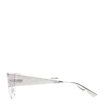 Christian Dior Acetate Crystal CatStyleDior1S Sunglasses Silver 3 of 4