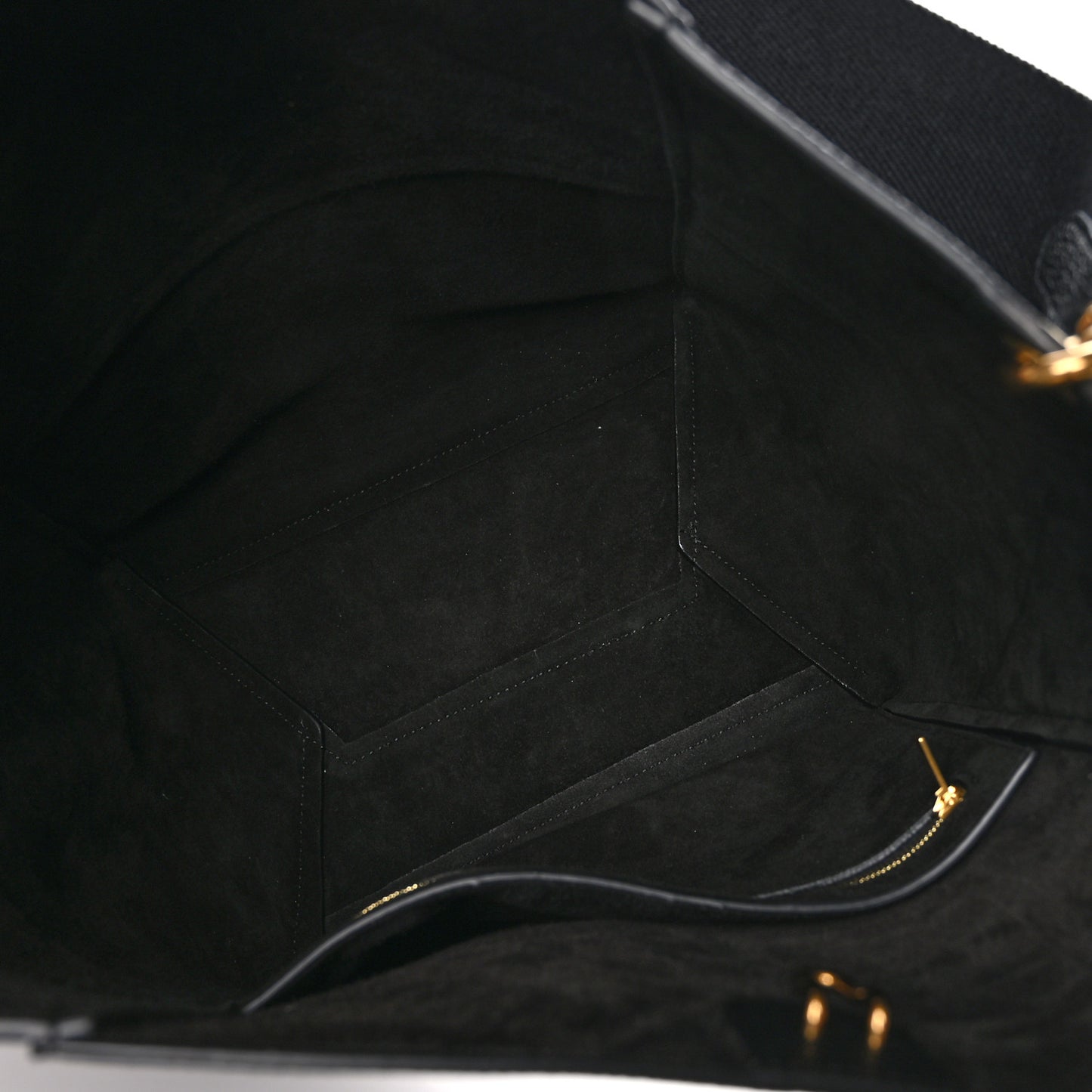 Soft Grained Calfskin Sangle Bucket Bag Black