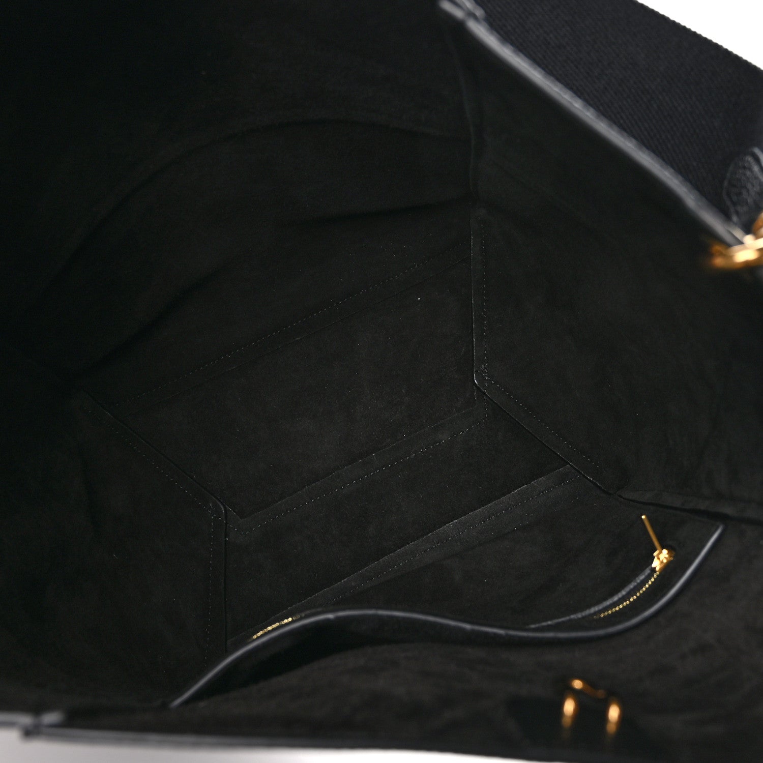 Celine Soft Grained Calfskin Sangle Bucket Bag Black 5 of 8