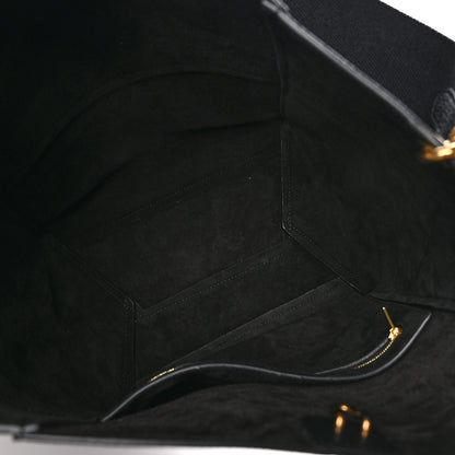 Celine Soft Grained Calfskin Sangle Bucket Bag Black 5 of 8