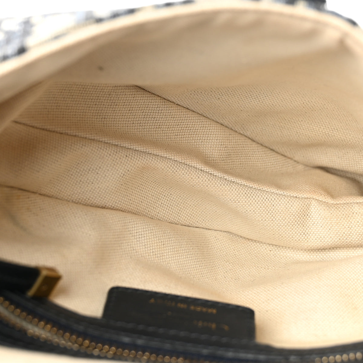 Christian Dior Oblique Saddle Bag Blue 5 of 12