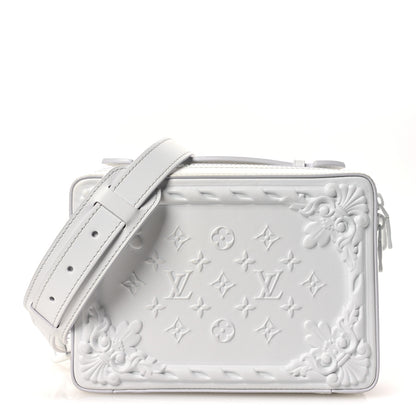 Louis Vuitton Calfskin LV Ornament Soft Trunk Optic White 1 of 10