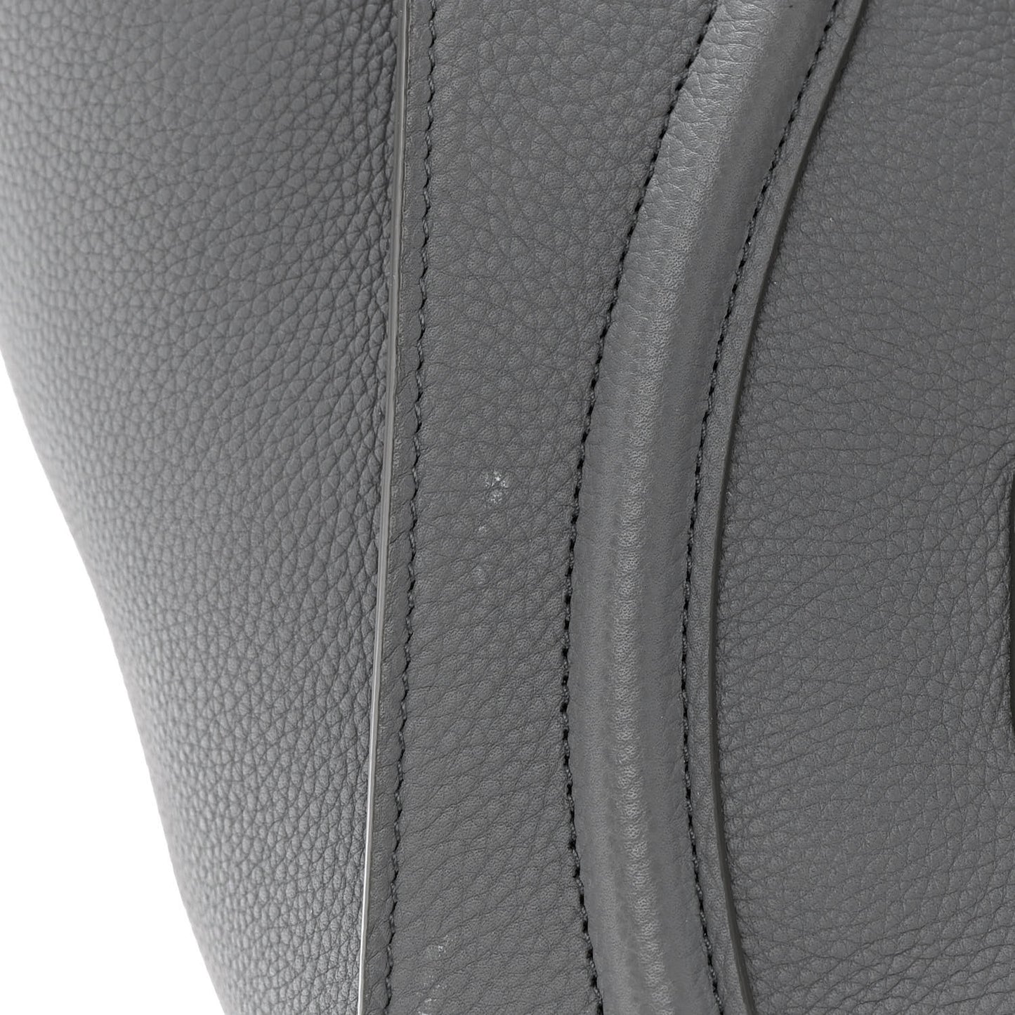 Drummed Calfskin Mini Luggage Kohl