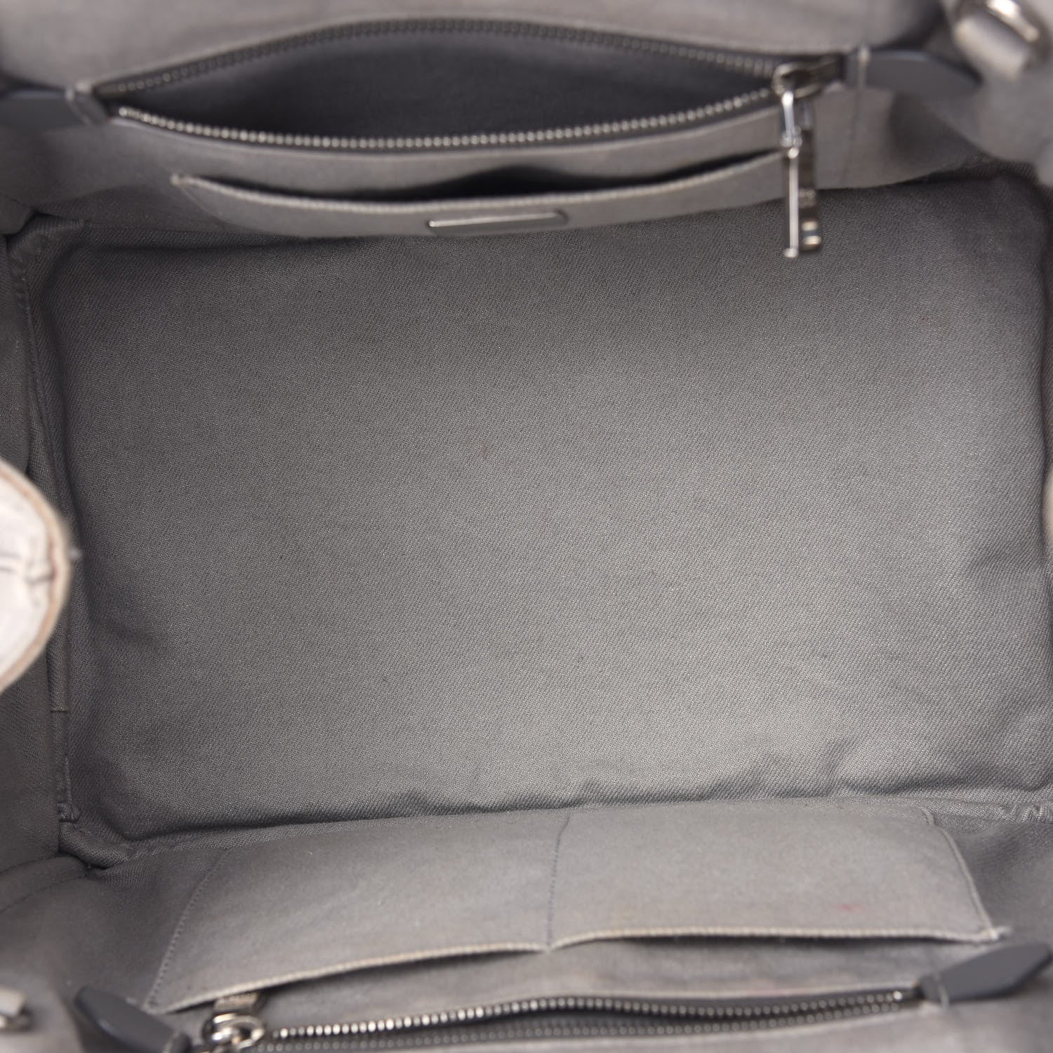 Prada Denim Logo Tote White 5 of 9