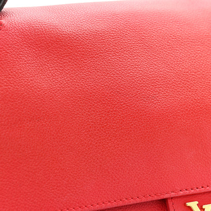 Louis Vuitton Calfskin Lockme MM Rouge 14 of 15