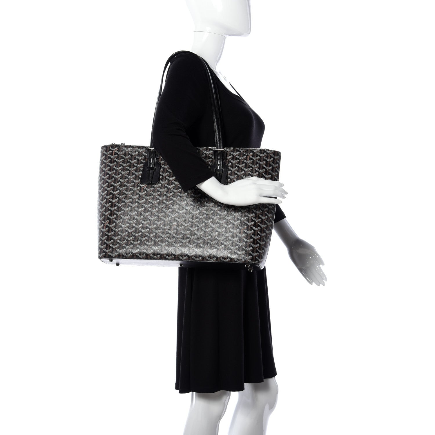Goyard Goyardine Sac Marie Galante GM Black 3 of 23