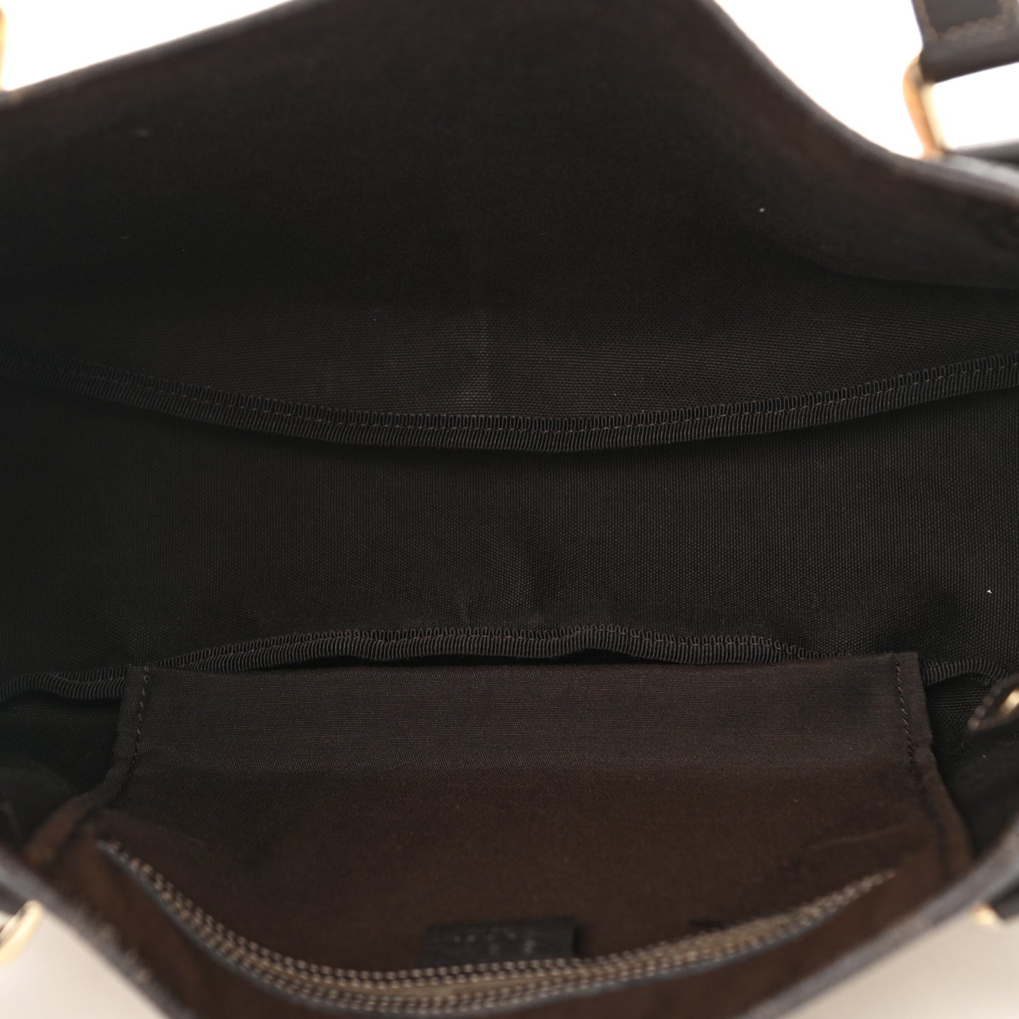 Crystal Monogram Medium Abbey Shoulder Bag Dark Brown