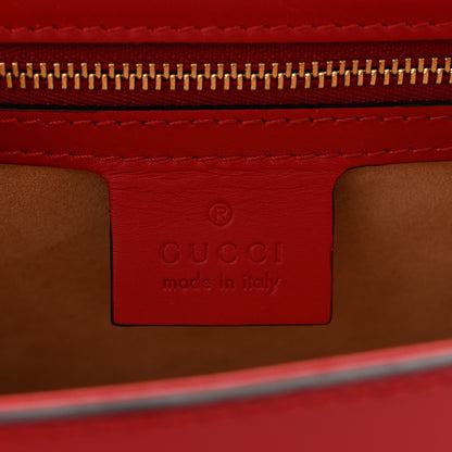 Gucci Calfskin Small Sylvie Shoulder Bag Hibiscus Red 6 of 11